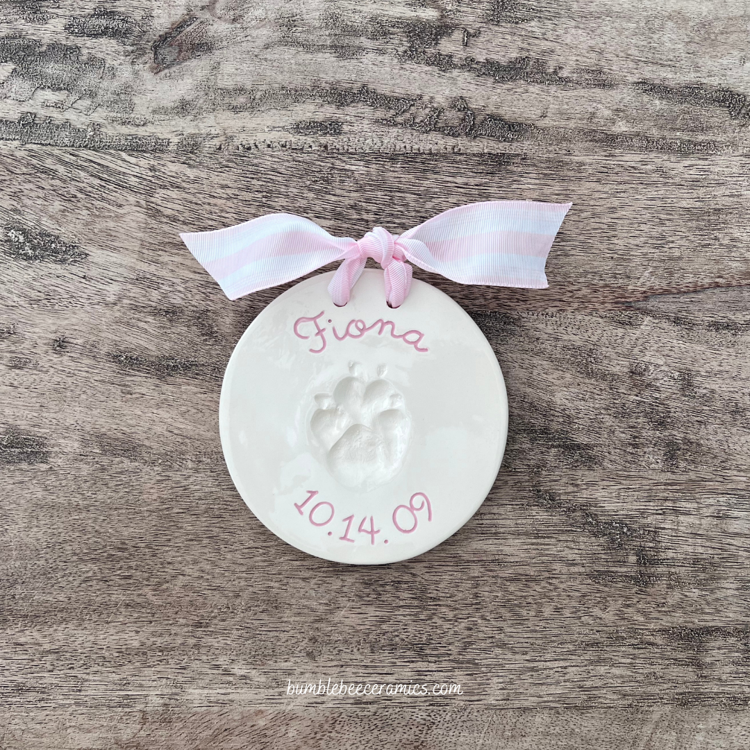 Ceramic Paw Print Keepsake