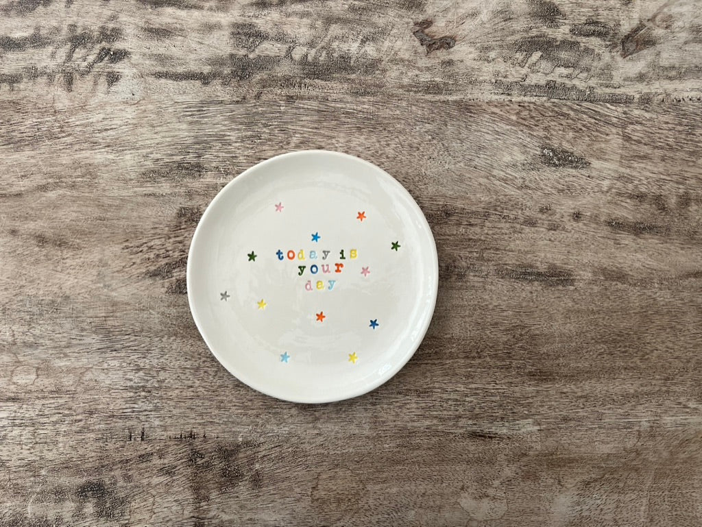 Personalized Birthday/Celebration Cupcake Plate/Cake Plate