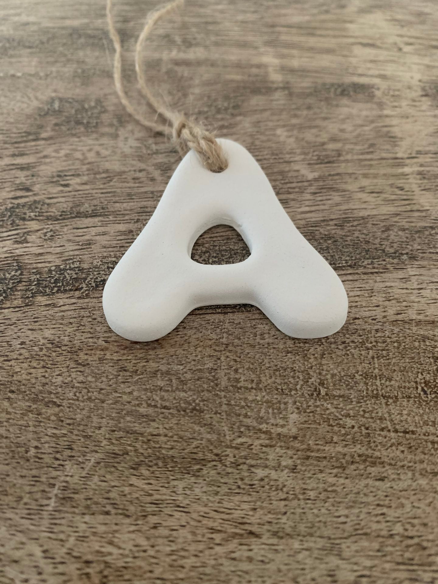 Ceramic Alphabet Initial/Ornament/Gift Tag