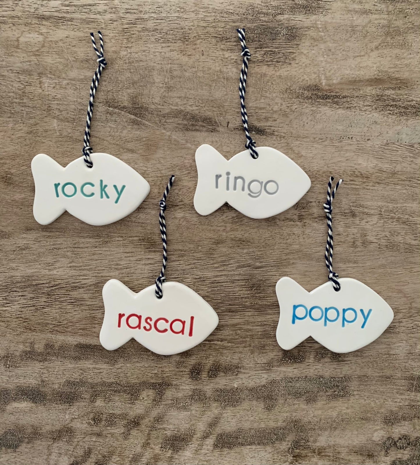 Personalized Fish Ornament for Cats
