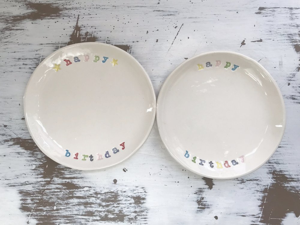 Happy Birthday Cupcake Plate/Cake Plate
