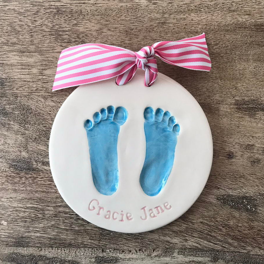 Ceramic Footprints with Name