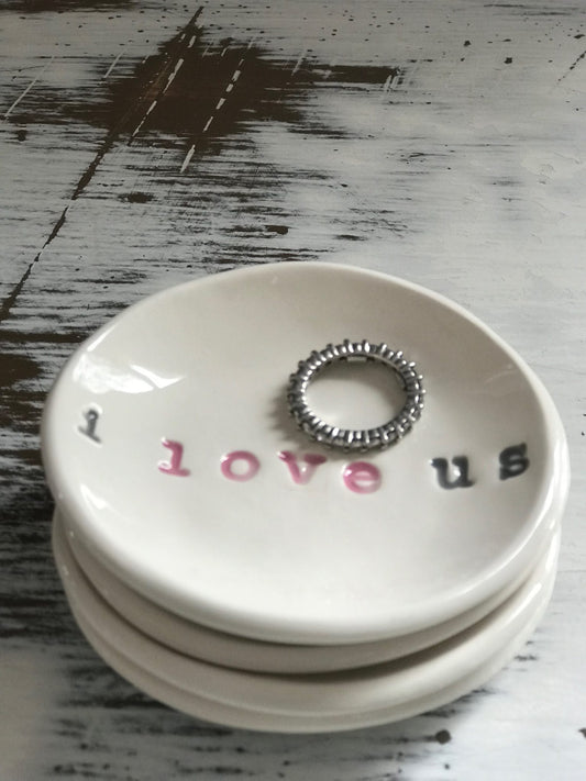I love us jewelry dish