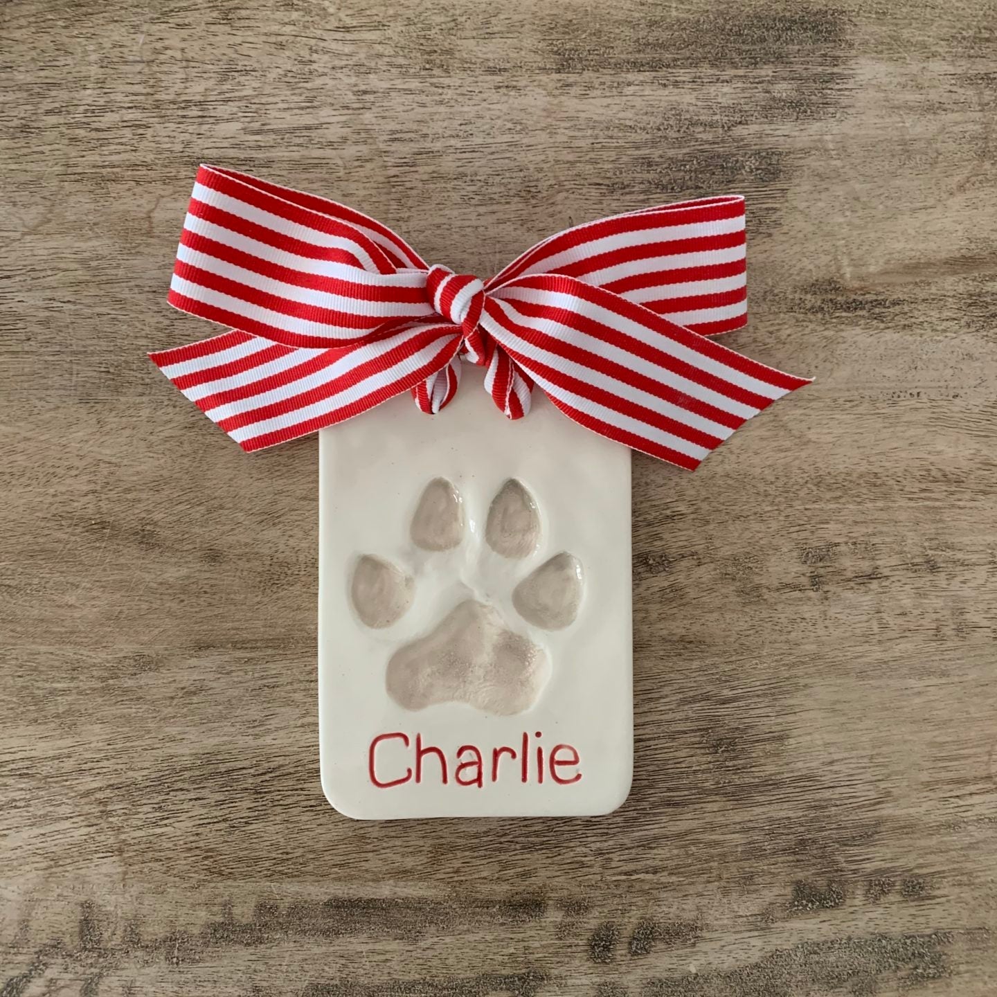 Ceramic Paw Print Keepsake