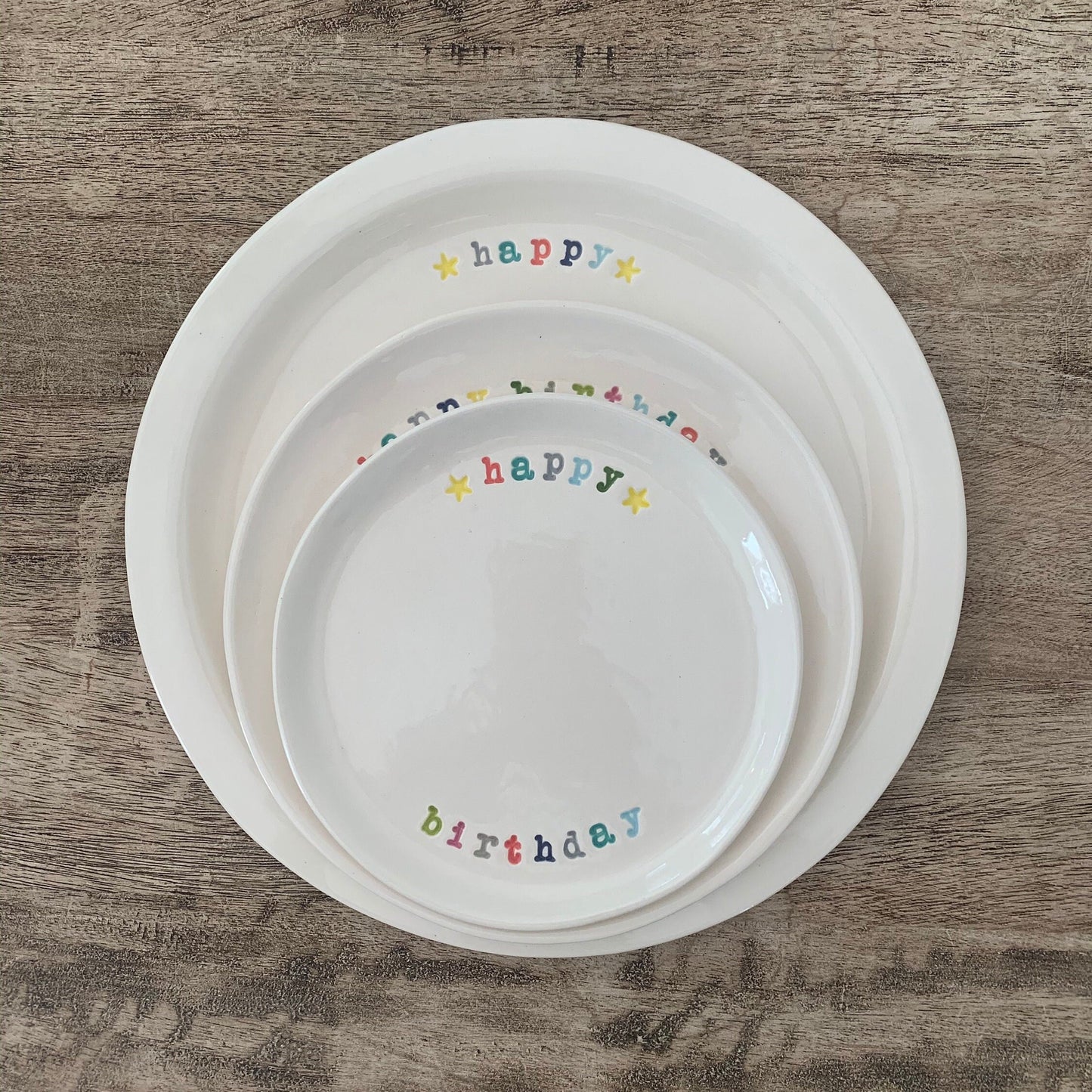 Birthday Celebration Plate, Custom Dessert Plate, Cake Plate, Cupcake Plate