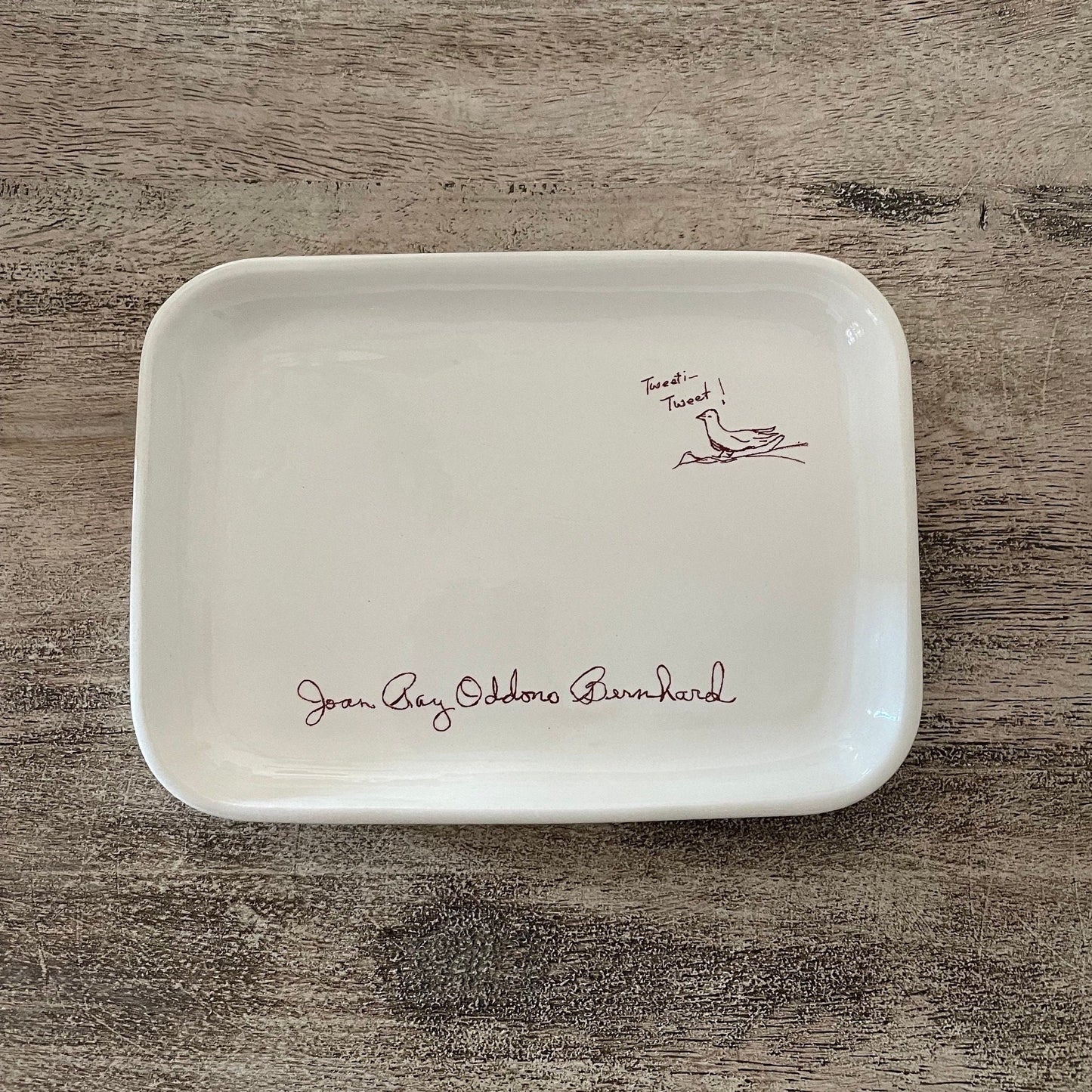 Custom Art on Ceramic, Custom Trinket Dish Keepsake, Custom Jewelry Dish