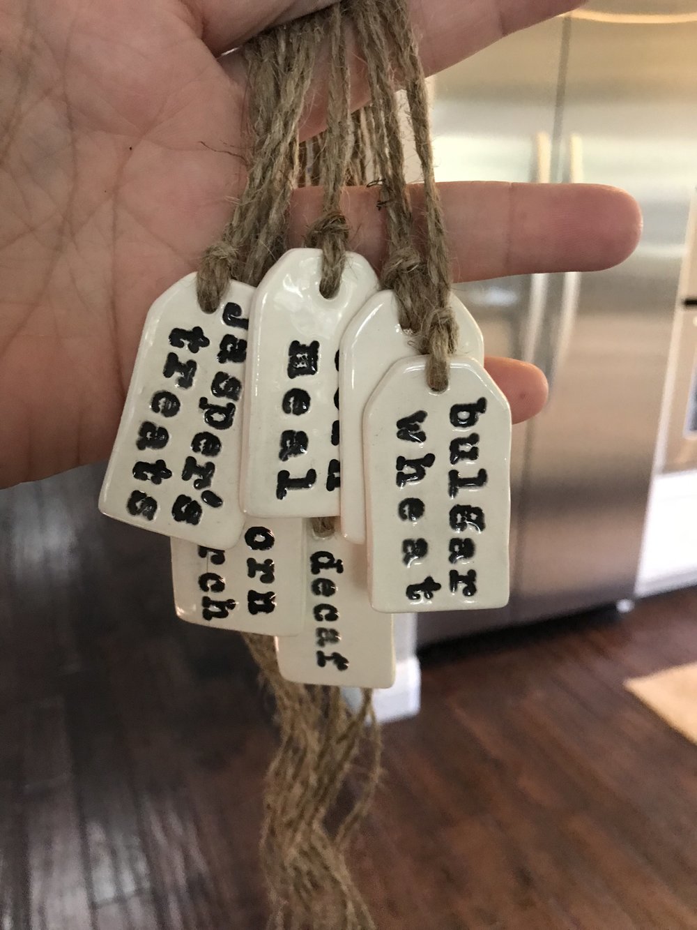 Custom Ceramic Food Label Tags