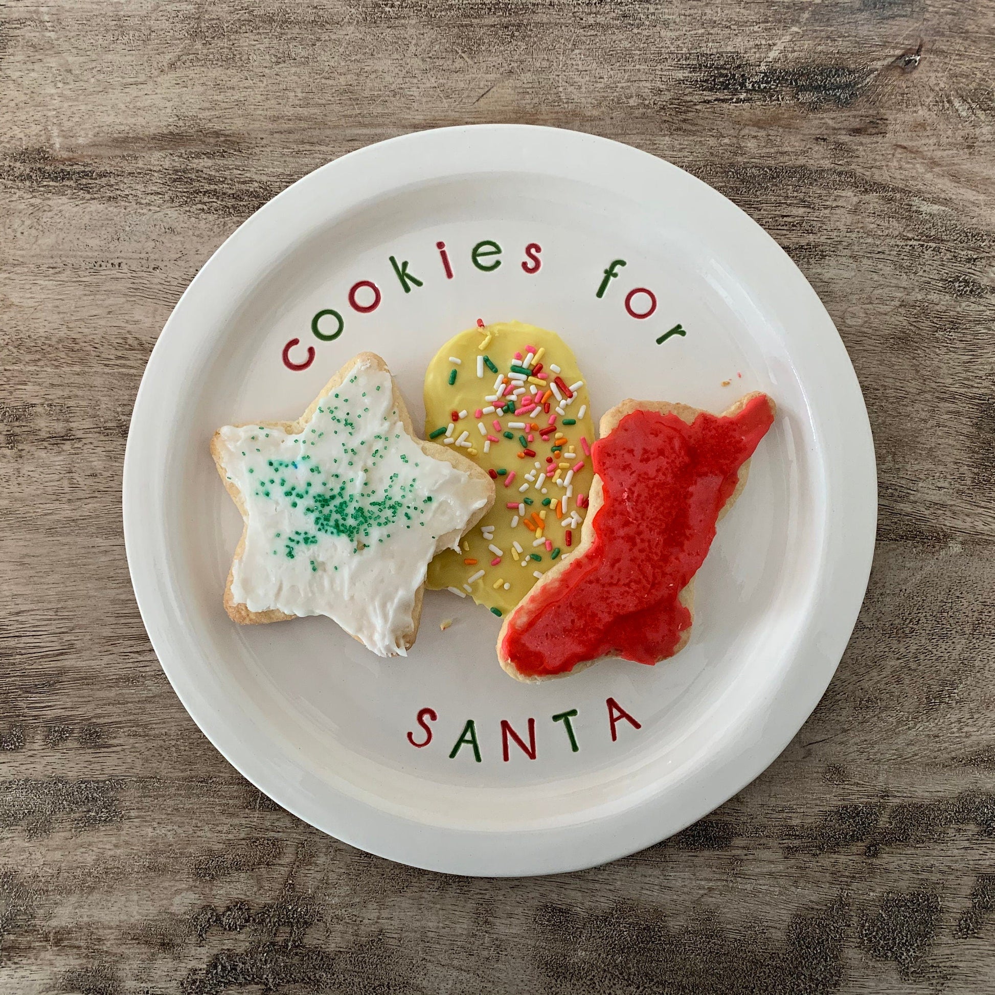 Cookies For Santa Plate, Custom Santa Plate, Christmas Plate, Holiday Plate, Christmas in July