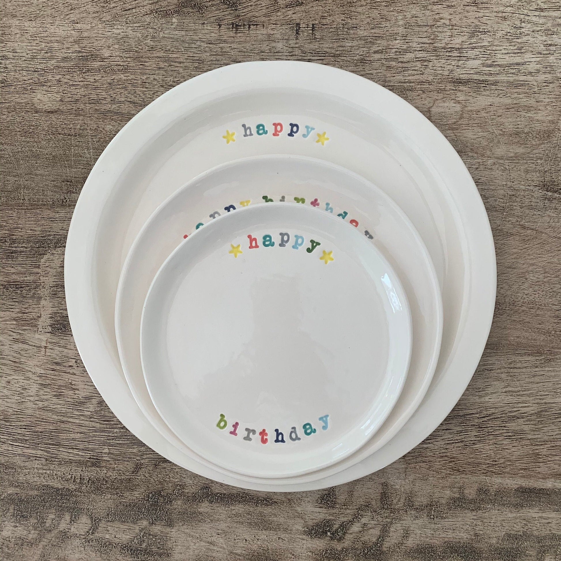 Birthday Celebration Plate, Custom Dessert Plate, Cake Plate, Cupcake Plate