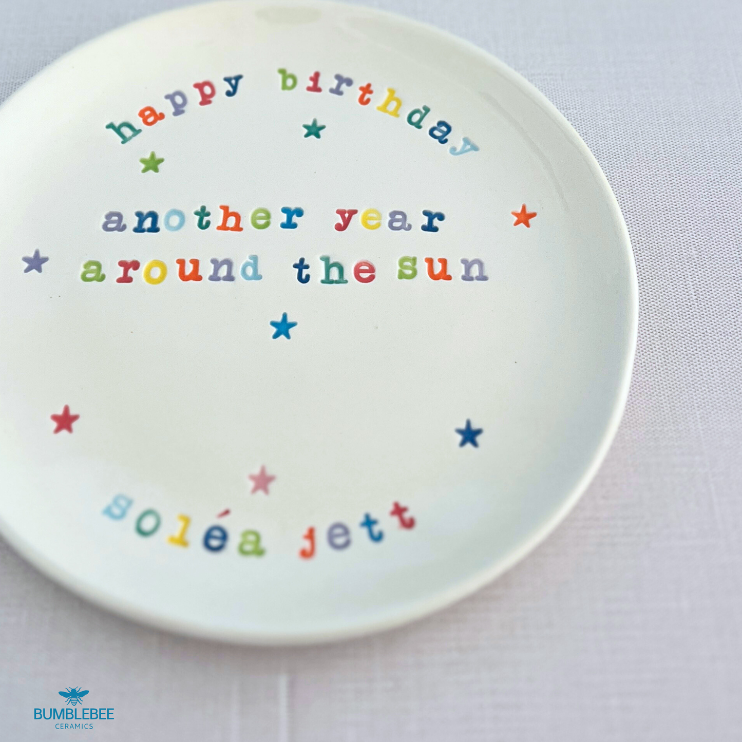 Personalized Birthday/Celebration Cupcake Plate/Cake Plate